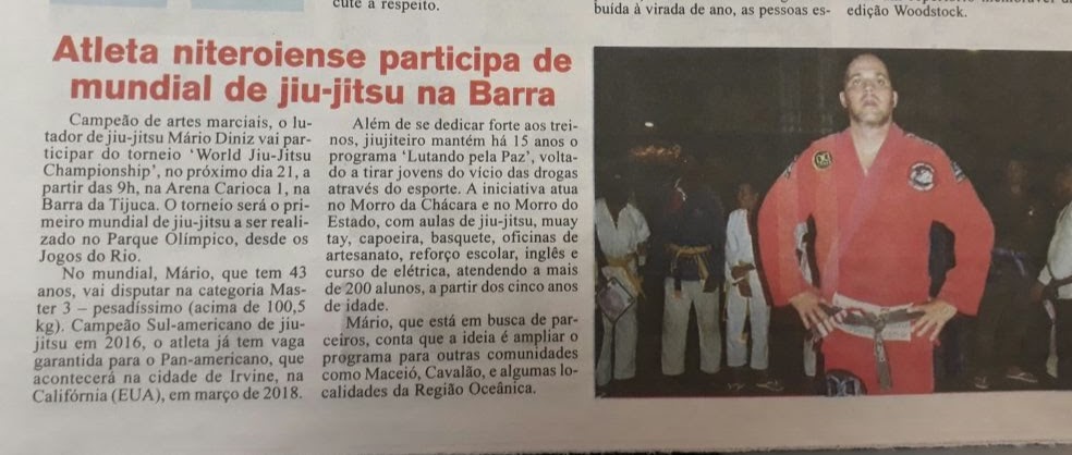 Atleta niteroiense participa de Mundial na Barra